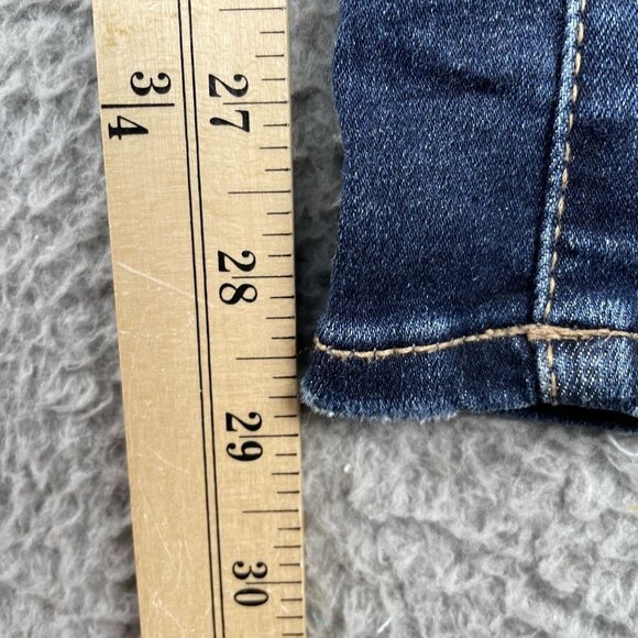 American Eagle Jeans Womens 6 Curvy High Rise Skinny Kick Boot Denim - Picture 7 of 9